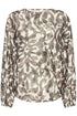 Fransa Ariana Blouse Boho Bloom Smokey Olive