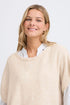 Fransa Elise Poncho Oatmeal Melange