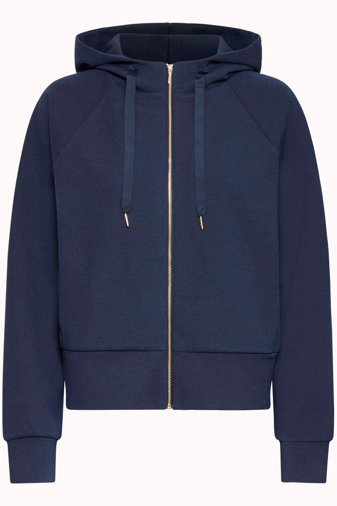 Fransa Priya Sweatshirt Zip Hoodie Navy Blazer