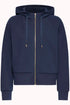 Fransa Priya Sweatshirt Zip Hoodie Navy Blazer