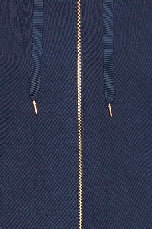 Fransa Priya Sweatshirt Zip Hoodie Navy Blazer