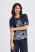 Fransa Adara Blouse Navy Blazer Paisley