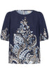 Fransa Adara Blouse Navy Blazer Paisley