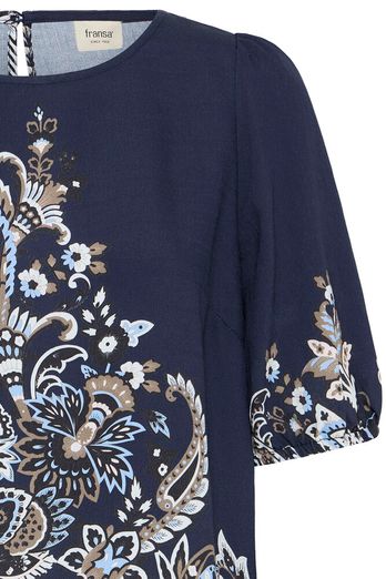 Fransa Adara Blouse Navy Blazer Paisley
