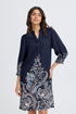 Fransa Adara Dress Navy Blazer Paisley