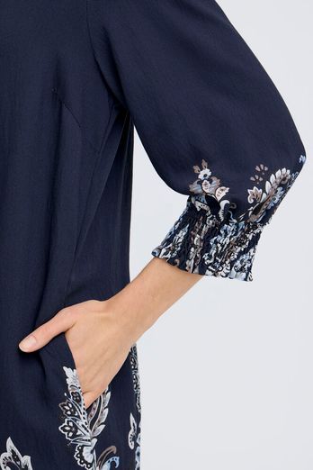 Fransa Adara Dress Navy Blazer Paisley