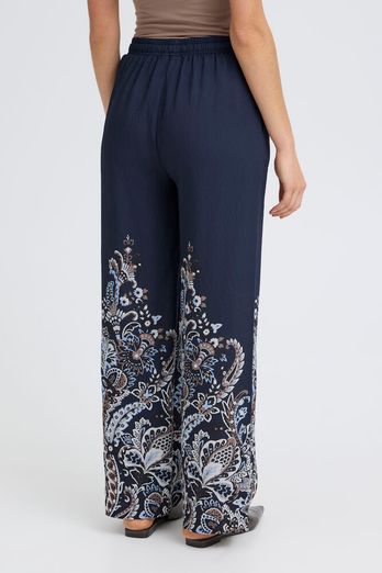 Fransa Adara Trouser Navy Blazer Paisley