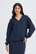 Fransa Aurora Sweatshirt Navy Blazer