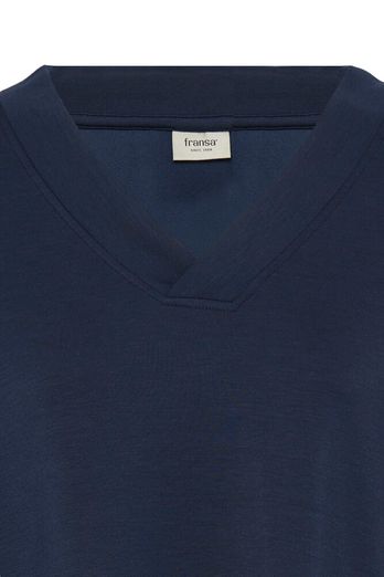 Fransa Aurora Sweatshirt Navy Blazer