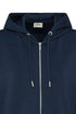 Fransa Aurora Zip Hoodie Navy Blazer