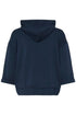 Fransa Aurora Zip Hoodie Navy Blazer