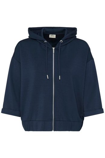 Fransa Aurora Zip Hoodie Navy Blazer