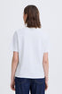 Fransa Feba T-Shirt White / Hydrangea Stripe