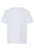 Fransa Feba T-Shirt White / Hydrangea Stripe