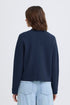 Fransa Ita Cardigan Navy Blazer