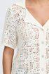 Fransa Raven Cardigan Whisper White