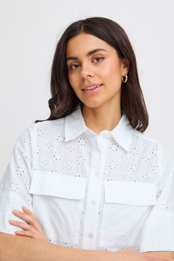 Fransa Blair Shirt Whisper White