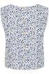 b.young Falakka O-Neck Blouse Medieval Blue Flower