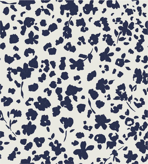 b.young Falakka O-Neck Blouse Medieval Blue Flower