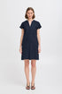 b.young Falakka V Neck Dress Copenhagen Night