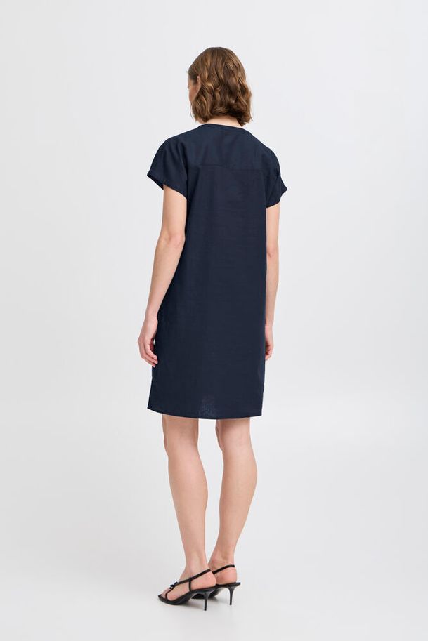 b.young Falakka V Neck Dress Copenhagen Night