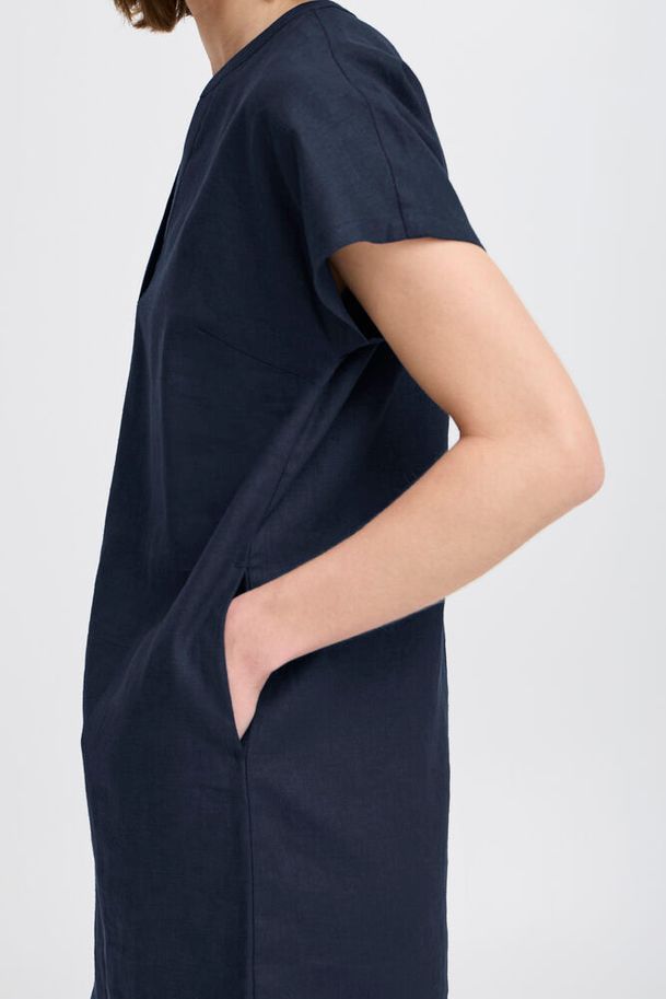 b.young Falakka V Neck Dress Copenhagen Night