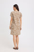 b.young Falakka V Neck Dress Woodsmoke Animal