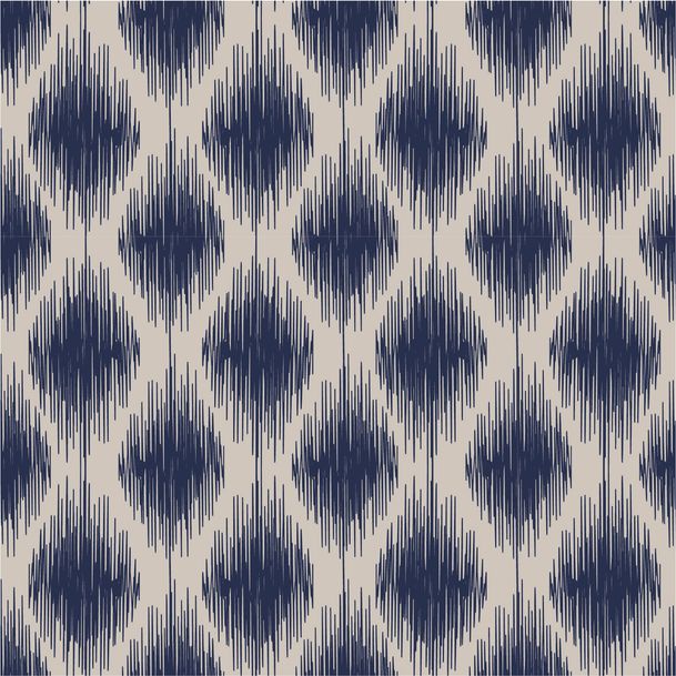 b.young Joella O-Neck Dress Ogee Ikat Med Blue