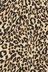Fransa Ease Skirt Brown Leopard Art