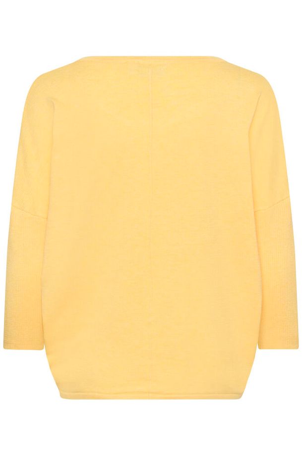 Saint Tropez Mila R-Neck Pullover Lemon Drop Melanage