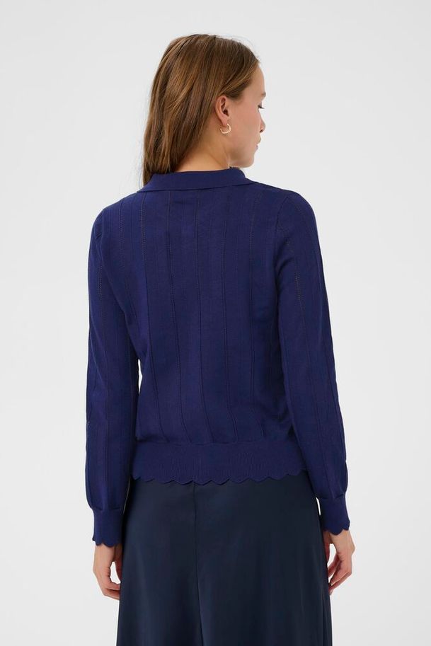 Saint Tropez Obette Cardigan Navy Peony
