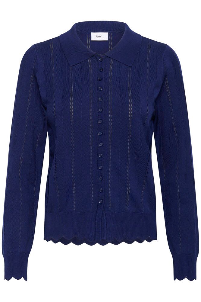 Saint Tropez Obette Cardigan Navy Peony