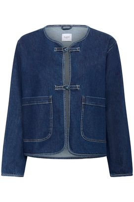 Saint Tropez Oivy Jacket Medium Blue Denim
