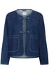 Saint Tropez Oivy Jacket Medium Blue Denim