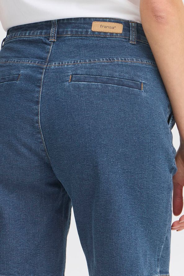 Fransa Denima Shorts Mid Blue Denim