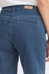 Fransa Denima Shorts Mid Blue Denim