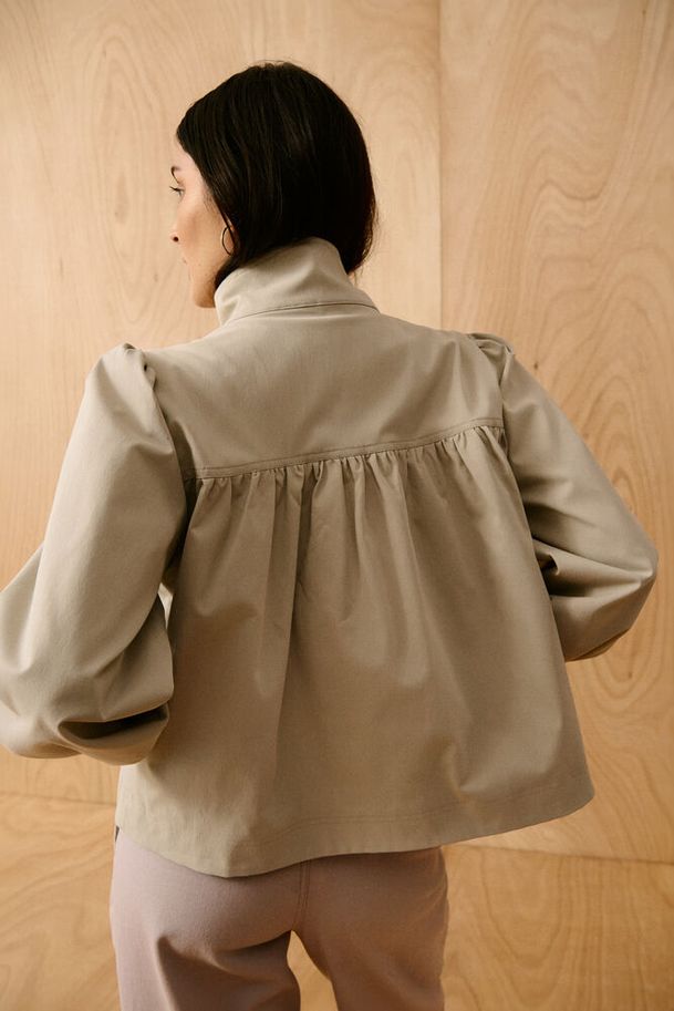 Saint Tropez Olina Short Jacket Oxford Tan