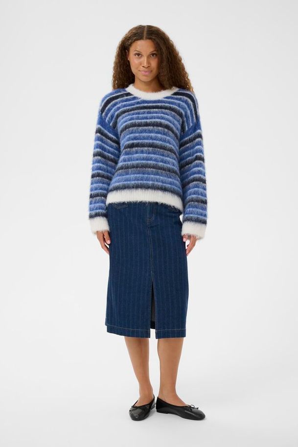 Saint Tropez Olma Pullover K.Blue Ice Navy Stripes