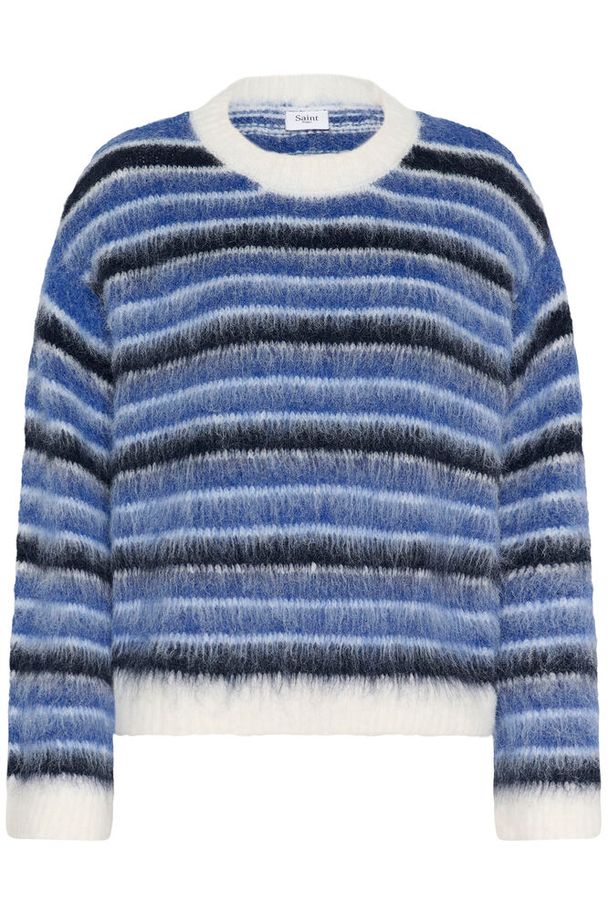 Saint Tropez Olma Pullover K.Blue Ice Navy Stripes