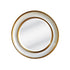 Ivory And Gold Circle Mirror 90cm