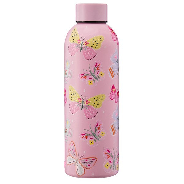 Hydration Bottle Adult Pink Butterflies