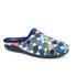 Lunar Crackle Blue Spotty Mule Slipper