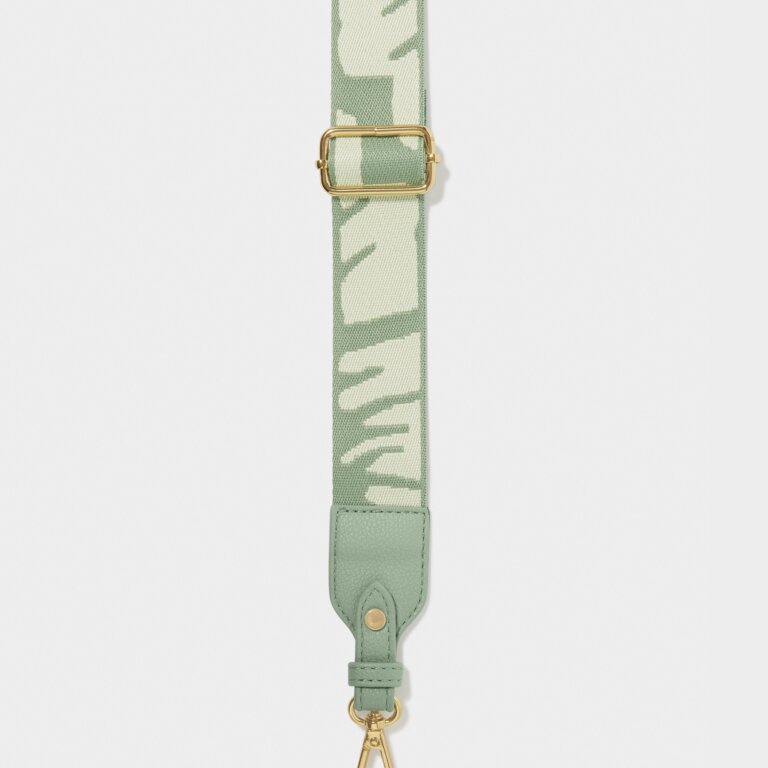 Katie Loxton Seafoam Green & Ivory Abstract Canvas Strap