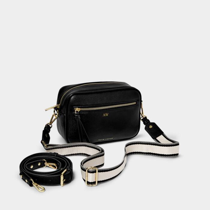 Katie Loxton Black Hallie Crossbody Bag