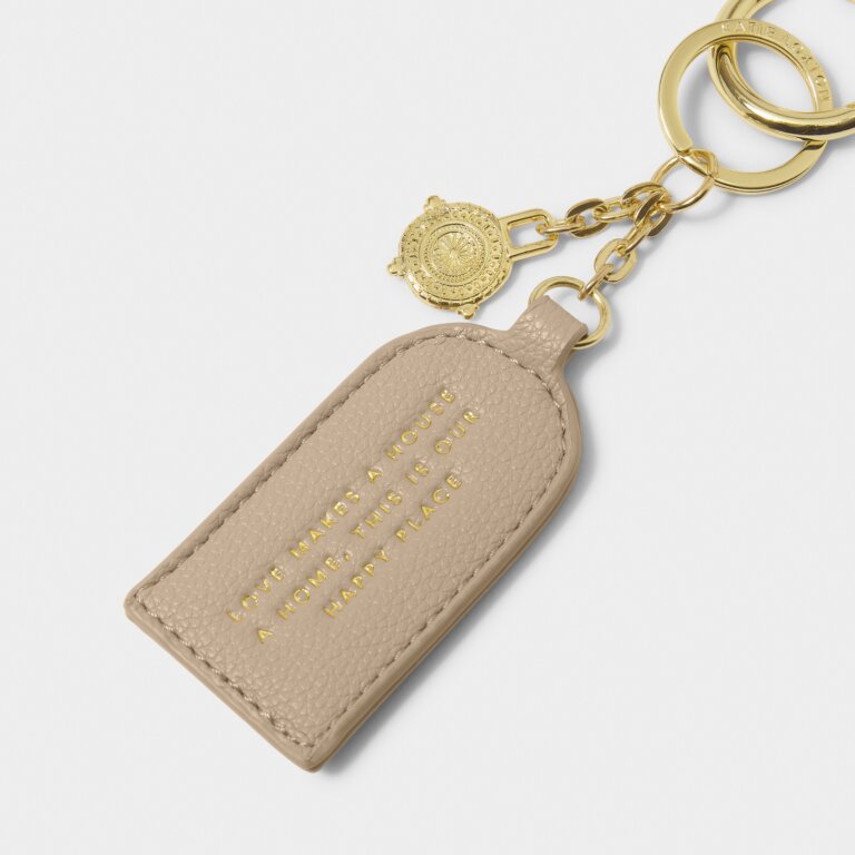 Katie Loxton Light Taupe Happy Place Keepsake Charm Keyring