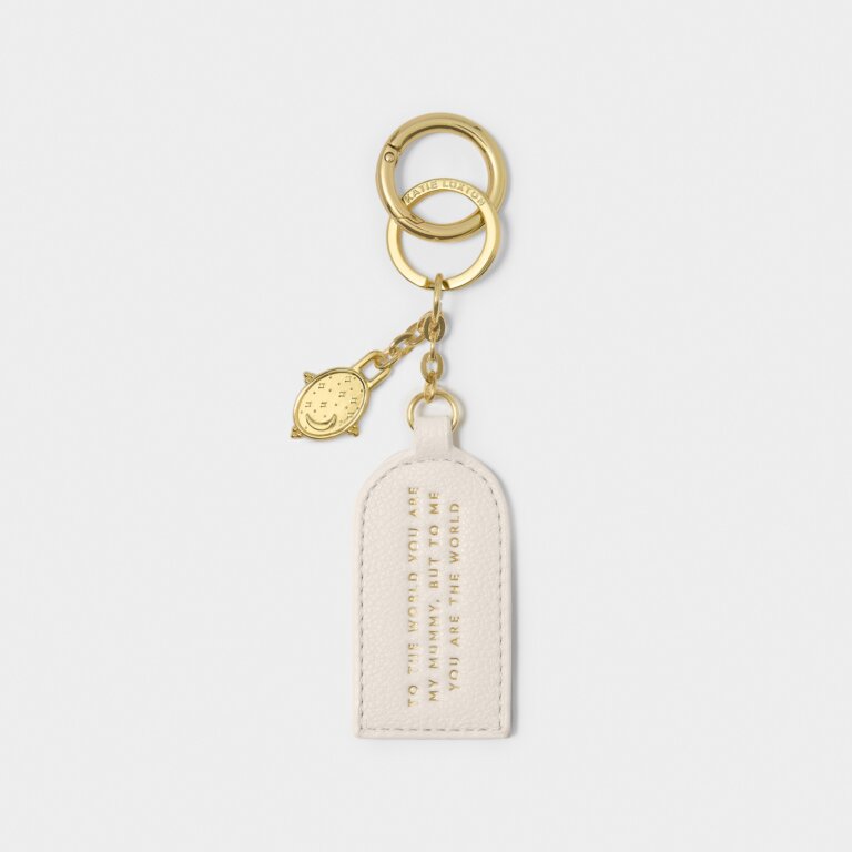 Katie Loxton Off White You Are The World Keepsake Charm Keyring