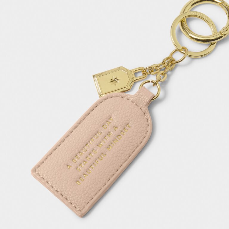 Katie Loxton Dusty Rose Beautiful Mindset Keepsake Charm Keyring