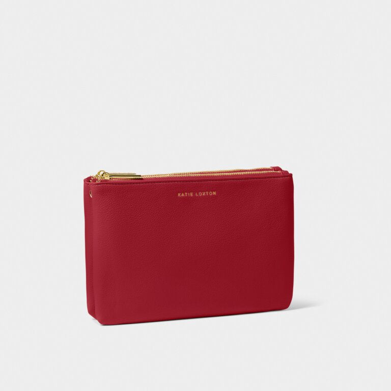 Katie Loxton Garnet Red Duo Pouch