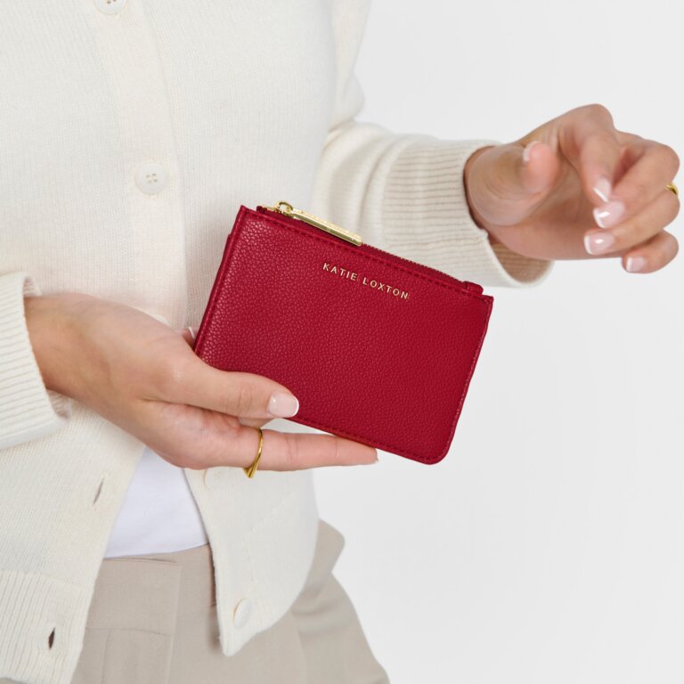 Katie Loxton Garnet Red Hana Coin & Cardholder