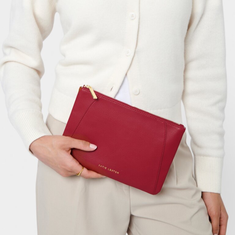 Katie Loxton Garnet Red Hana Pouch